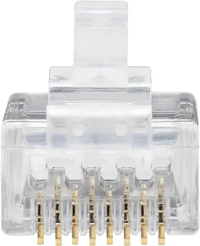 Alt view image 5 of 11 - Tripp Lite Cat6 RJ45 Pass-Through UTP Modular Plug 100 Pack N232100UTP