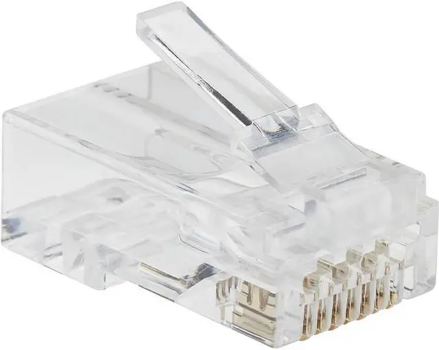 Alt view image 2 of 11 - Tripp Lite Cat6 RJ45 Pass-Through UTP Modular Plug 100 Pack N232100UTP