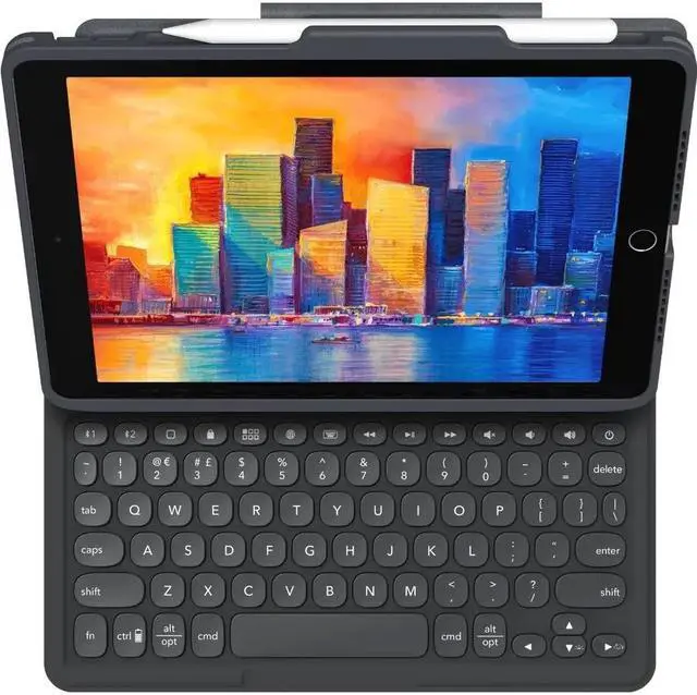 Alt view image 2 of 19 - ZAGG KEYBOARD PRO KEYS FOR THE APPLE IPAD 102  BLACKGRAY