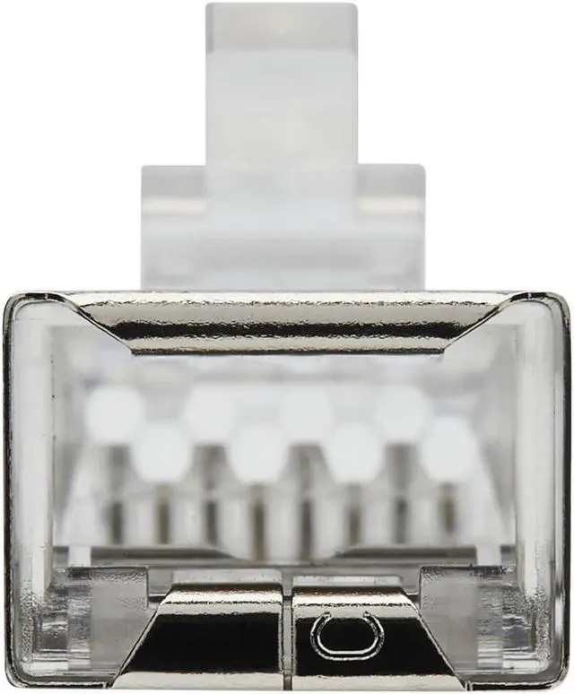 Alt view image 3 of 18 - Tripp Lite Cat6 RJ45 Pass-Through FTP Modular Plug 100 Pack N232100FTP