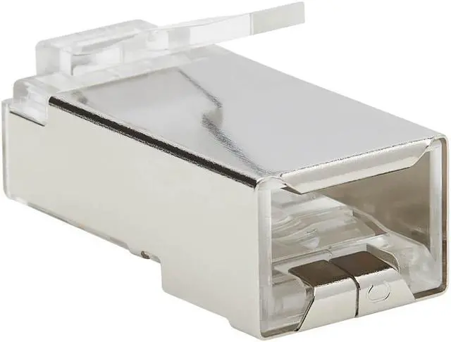 Alt view image 3 of 10 - Tripp Lite Cat6 RJ45 Pass-Through FTP Modular Plug 50 Pack N232050FTP