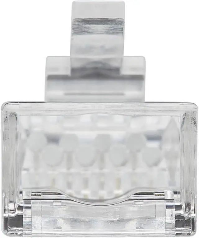 Alt view image 7 of 11 - Tripp Lite Cat6 RJ45 Pass-Through UTP Modular Plug 100 Pack N232100UTP