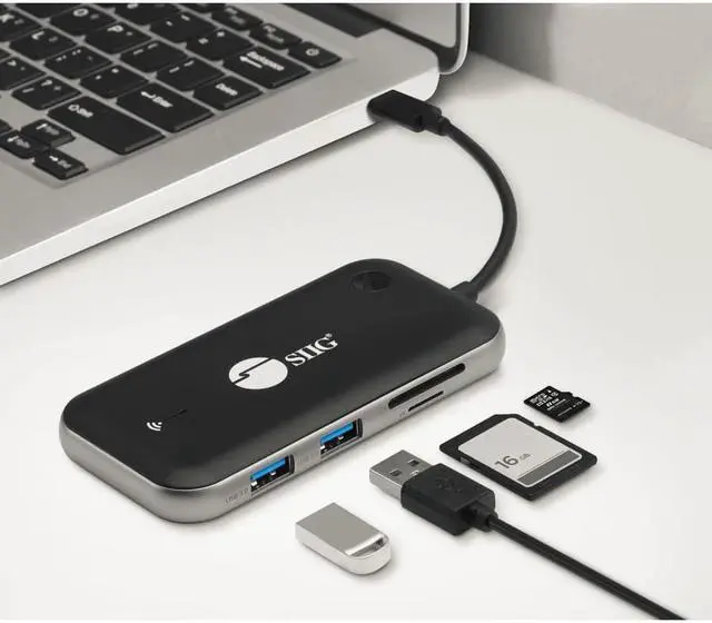 Alt view image 2 of 17 - SIIG AC CEH26P11S1 1080p Wireless USBC Video Hub Extender 32ft Color Box