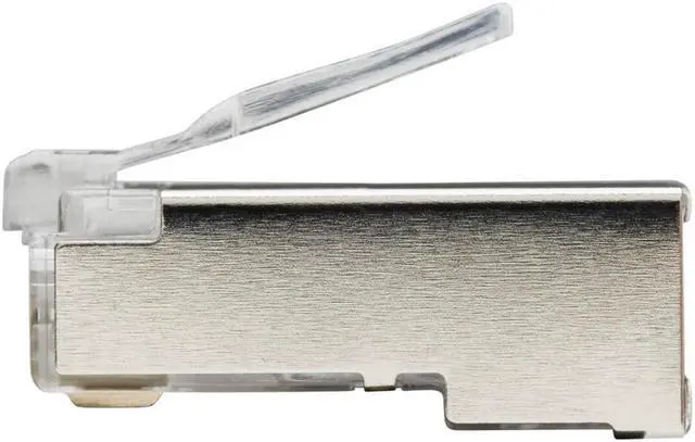 Alt view image 2 of 18 - Tripp Lite Cat6 RJ45 Pass-Through FTP Modular Plug 100 Pack N232100FTP