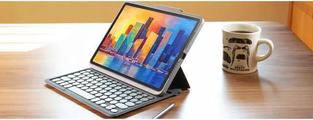 Alt view image 5 of 19 - ZAGG KEYBOARD PRO KEYS FOR THE APPLE IPAD 102  BLACKGRAY