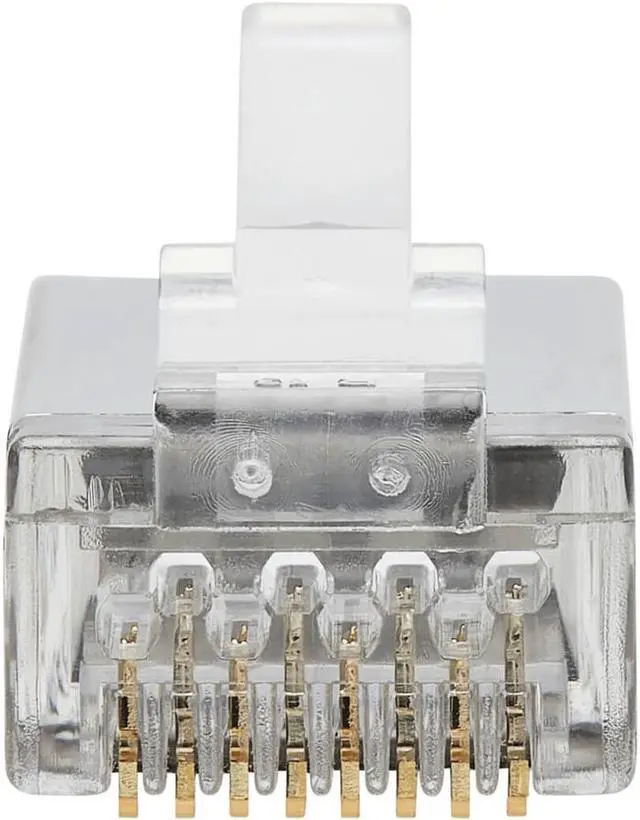 Alt view image 5 of 18 - Tripp Lite Cat6 RJ45 Pass-Through FTP Modular Plug 100 Pack N232100FTP