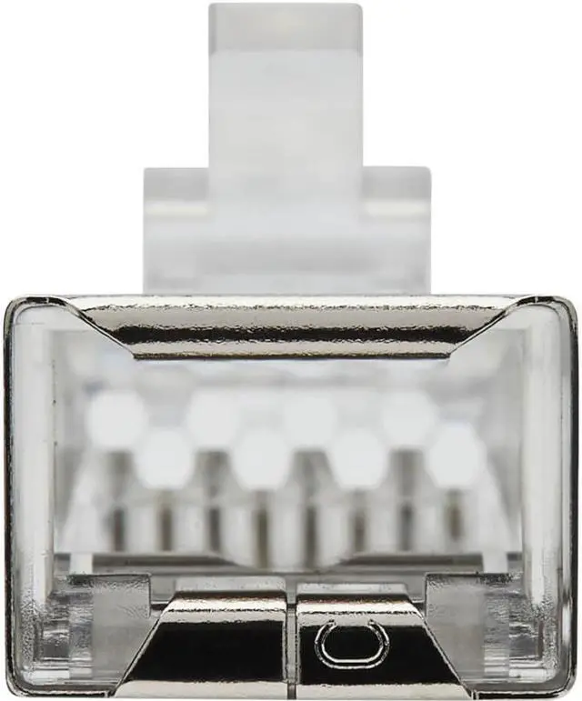 Alt view image 6 of 10 - Tripp Lite Cat6 RJ45 Pass-Through FTP Modular Plug 50 Pack N232050FTP