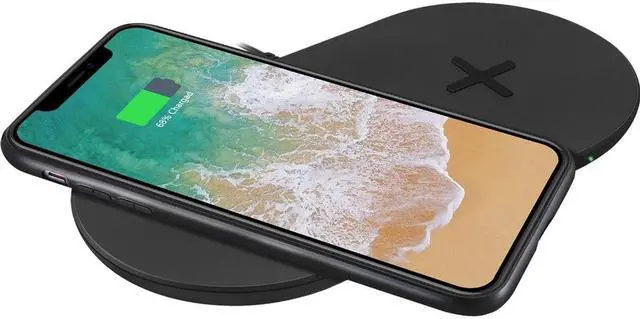 Alt view image 8 of 15 - Adesso AUH-1040 15W Max Dual Wireless 2 Coils Qi-Certified Fast Charging Pad