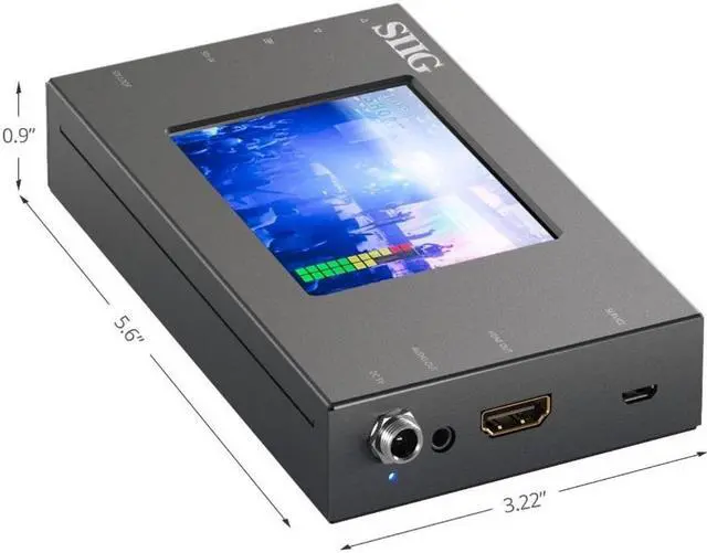 Alt view image 7 of 8 - SIIG AC CESD0J11S1 3GSDI to HDMI Converter with Scaler and Monitor TAA