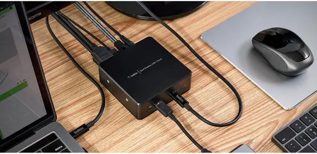 Alt view image 2 of 16 - Belkin USB-C Dual Display Docking Station INC002ttBK