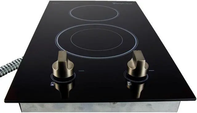 Alt view image 3 of 9 - Magic Chef 12-Inch Electric Cooktop 240V MCSCTE12BG1