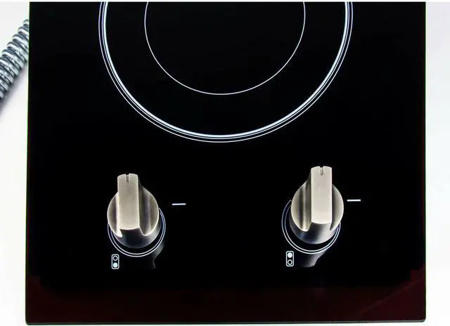 Alt view image 2 of 9 - Magic Chef 12-Inch Electric Cooktop 240V MCSCTE12BG1