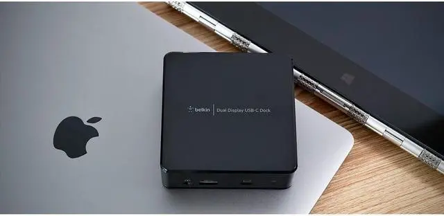 Alt view image 7 of 16 - Belkin USB-C Dual Display Docking Station INC002ttBK