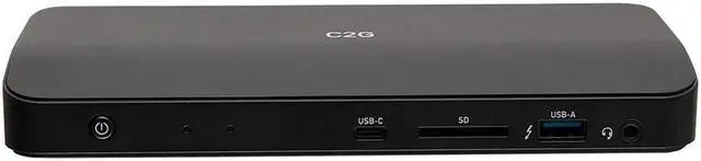 Alt view image 7 of 12 - C2G Thunderbolt 3 8K Docking Station - DP, Ethernet, USB, SD, 3.5mm, Power - for Notebook - 85 W - Thunderbolt 3 - Network (RJ-45) - DisplayPort - Audio Line Out - Wired