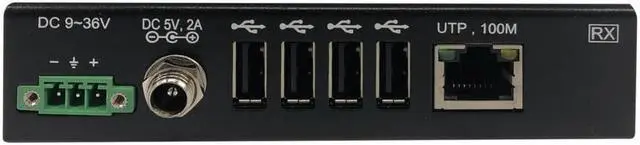 Alt view image 3 of 20 - Tripp Lite B203-104-IND-ER USB Extender - 2 x Network (RJ-45) - 5 x USB - 331.36 ft Extended Range - Metal - Black