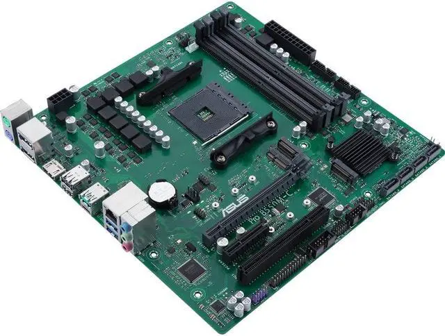 Alt view image 11 of 14 - ASUS PRO B550M-C/CSM AM4 AMD B550 USB 3.0 HDMI Micro ATX AMD Motherboard