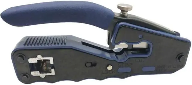 Alt view image 5 of 20 - Tripp Lite by Eaton Crimping Tool w/ Cable Stripper for Pass-Through RJ45 Plugs