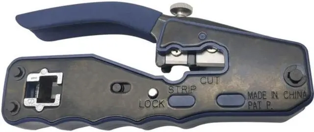 Alt view image 4 of 20 - Tripp Lite by Eaton Crimping Tool w/ Cable Stripper for Pass-Through RJ45 Plugs