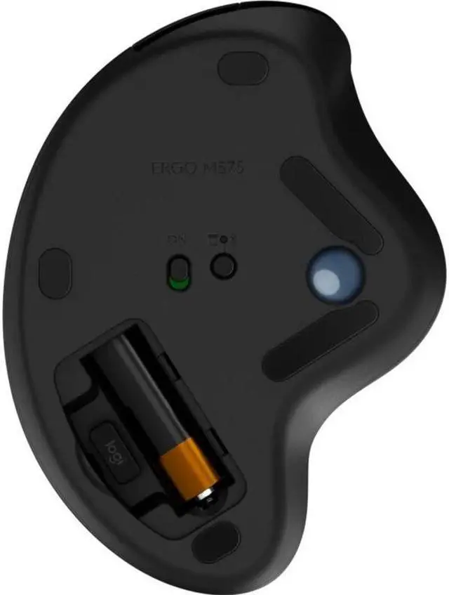 Alt view image 6 of 20 - Logitech ERGO M575 Wireless Trackball Mouse - Easy thumb control, precision and smooth tracking, ergonomic comfort design, for Windows, PC and Mac with Bluetooth and USB capabilities - Graphite