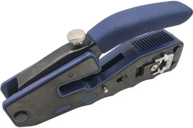 Alt view image 2 of 20 - Tripp Lite by Eaton Crimping Tool w/ Cable Stripper for Pass-Through RJ45 Plugs