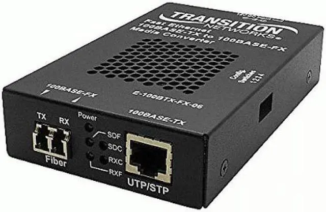Alt view image 2 of 6 - Transition Networks Fast Ethernet Media Converter 100Base-TX to 100Base-FX
