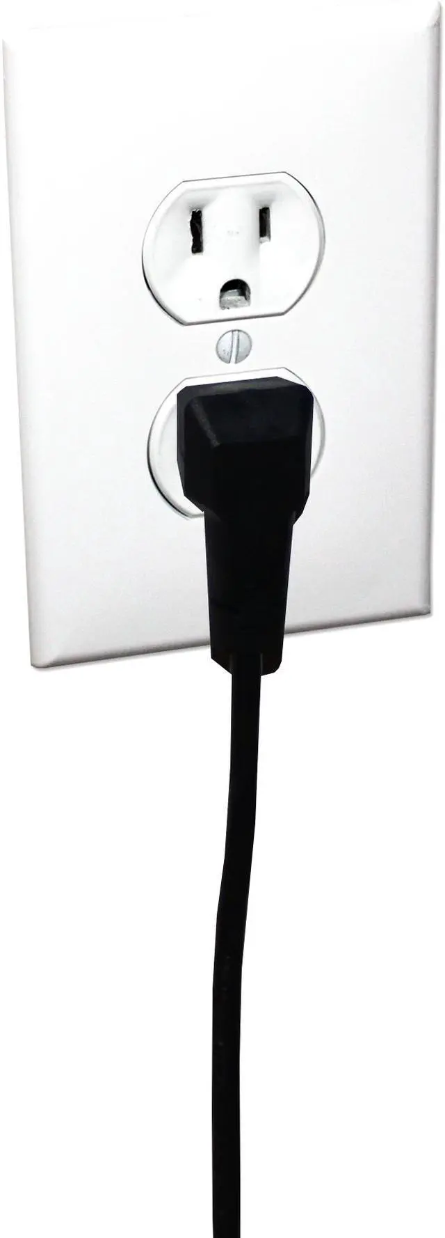 Alt view image 5 of 9 - Qvs 2-Pack 12 Inches 90Degree Flat-Plug Outletsaver Ac Power Splitter Adaptor