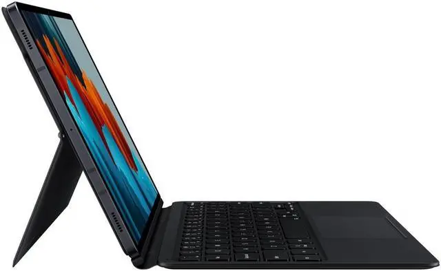 Alt view image 10 of 20 - Samsung Galaxy Tab S7 Book Cover KeyboardEF-DT870UBEGUJ Black