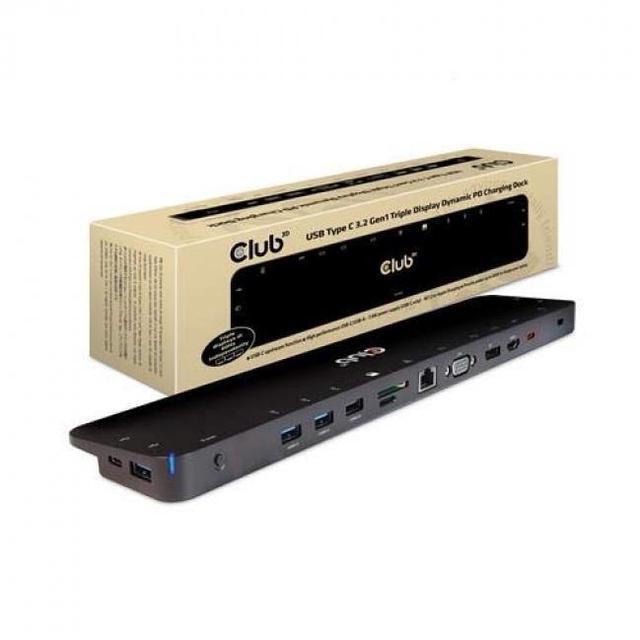 Main image of USB 32 GEN1 C TRIPLE DISPLAY DYNAMIC 100W PD CHARGING DOCK THE 5 X USBA PORTS