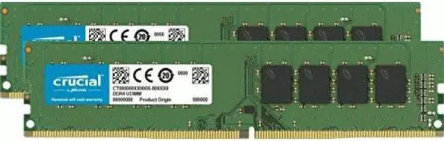 Alt view image 6 of 19 - Crucial 8GB Kit (4GBx2) DDR4 2666 MT/s (PC4-21300) CL19 x16 UDIMM 288-Pin Memory - CT2K4G4DFS6266