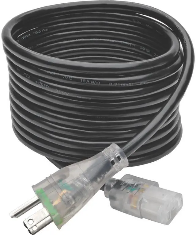 Alt view image 6 of 15 - Tripp Lite Model P006-015-HG13CL 15 ft. Hospital-Grade Computer Power Cord with Clear Plugs, 13A, 16 AWG (NEMA 5-15P to IEC-320-C13)