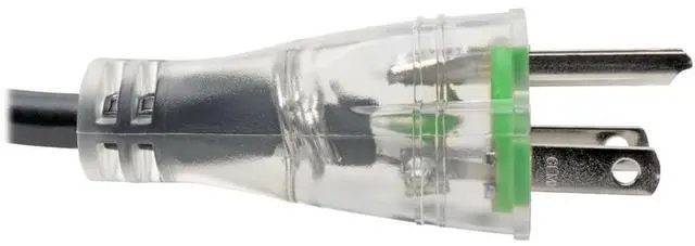 Alt view image 8 of 15 - Tripp Lite Model P006-015-HG13CL 15 ft. Hospital-Grade Computer Power Cord with Clear Plugs, 13A, 16 AWG (NEMA 5-15P to IEC-320-C13)