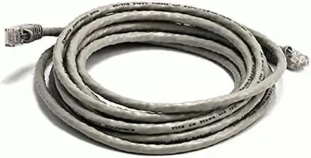Alt view image 3 of 12 - Monoprice Cat6 Ethernet Patch Cable - 14 Feet - Gray | Network Internet Cord - RJ45, Stranded, 550Mhz, UTP, Pure Bare Copper Wire, 24AWG