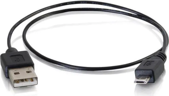 Alt view image 9 of 13 - C2G 27053 USB Cable - USB A Male to USB Micro-B Male Charging Cable (18 Inches)