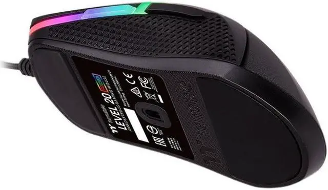 Alt view image 8 of 20 - thermaltake level 20 rgb gaming mouse (gmo-lvt-wdoobk-01), black