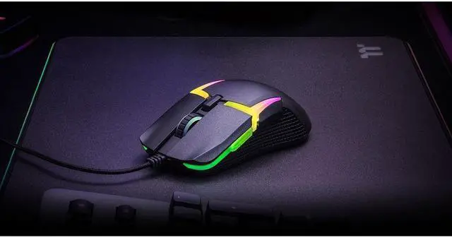 Alt view image 5 of 20 - thermaltake level 20 rgb gaming mouse (gmo-lvt-wdoobk-01), black