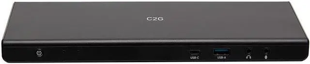Alt view image 3 of 8 - C2G Black C2G54535 USB-C 14-in-1 Triple Display Docking Station with HDMI, DisplayPort, Ethernet, USB, 3.5mm Audio and Power Delivery up to 85W - 4K 30Hz (TAA Compliant)