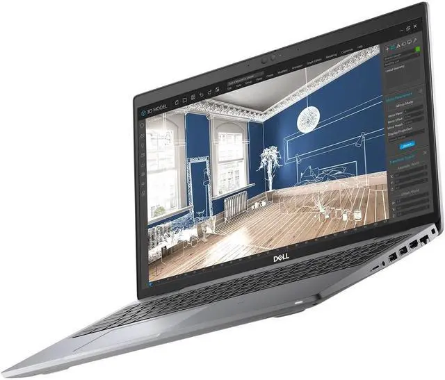 Alt view image 3 of 9 - DELL Precision 3560 Mobile Workstation Intel Core i5-1135G7 16GB Memory 256 GB PCIe SSD Intel Iris Xe Graphics 15.6" Non-Touch Screen Windows 10 Pro 64-bit 49FV9