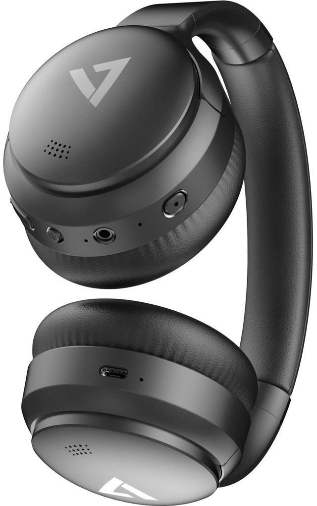 Alt view image 2 of 20 - V7 HB800ANC Wireless Bluetooth Stereo ANC Headphones - Black
