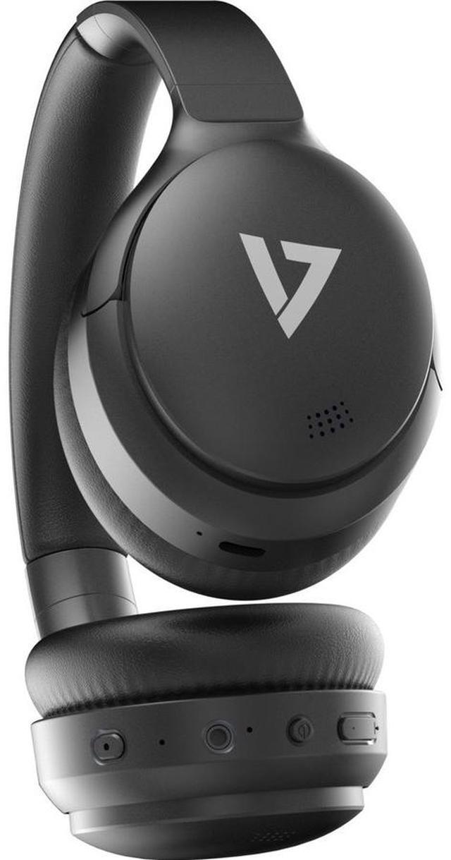 Alt view image 3 of 20 - V7 HB800ANC Wireless Bluetooth Stereo ANC Headphones - Black