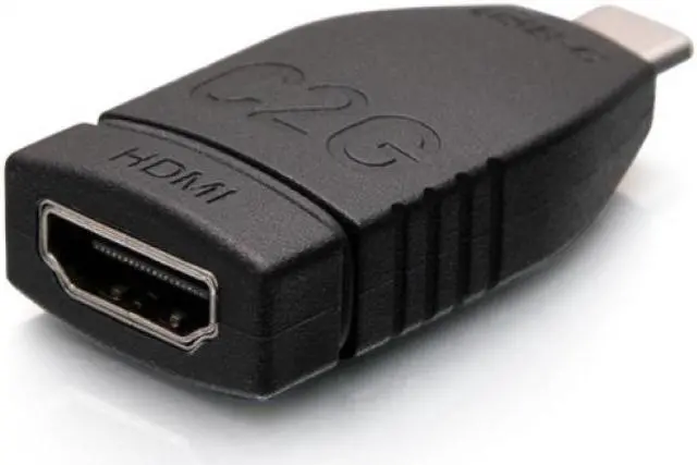 Main image of C2G 4K USB C to HDMI Adapter - 1 x HDMI Female Digital Audio/Video - 1 x Type C Male USB - 3840 x 2160 Supported