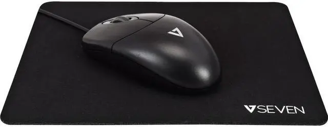 Alt view image 3 of 12 - V7 Non-Skid Mouse Pad Black (MP02BLK)