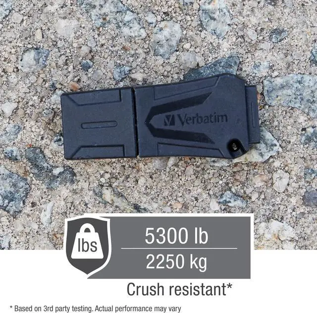 Alt view image 17 of 20 - Verbatim 32GB Toughmax USB Flash Drive - Water Resistant  99849