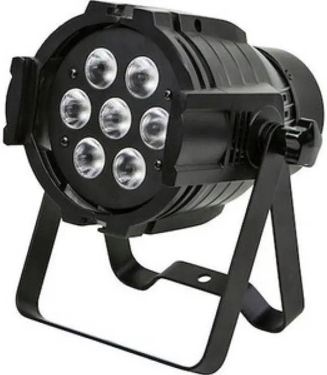 Alt view image 10 of 14 - Monoprice PAR-575 Stage Light (RGBW) | Bright,  8 watt, x 7 LED, aluminum shell, built-in programs for dimming and strobe effect - Stage Right Series
