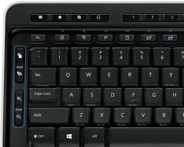 Alt view image 4 of 7 - Microsoft Wireless Desktop 3050 + Microsoft Wireless Desktop 850 - USB Wireless Keyboard - USB Wireless RF BlueTrack Mouse - 1000 dpi/ 988 dpi Movement Resolution - 12 Hot Keys - Compatible with Compu
