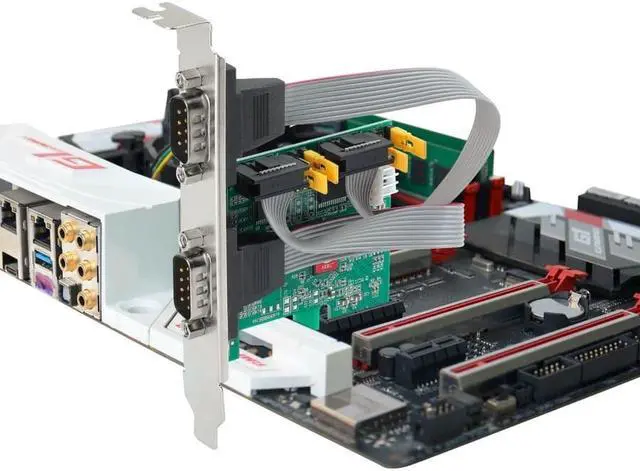 Alt view image 4 of 6 - SIIG 2 Port DP Cyber RS-232 2S PCIe Card - 250Kbps - ASIX AX99100 Chipset - PCI Express Base Specification 2.0 Compliant