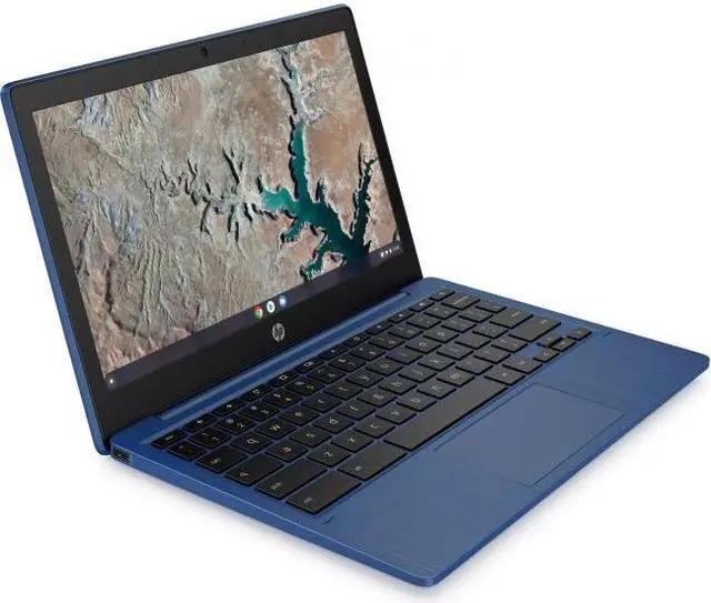Alt view image 9 of 20 - HP Chromebook 11a-na0060nr 11.6-in HD Touch 4GB 32GB Indigo Blue