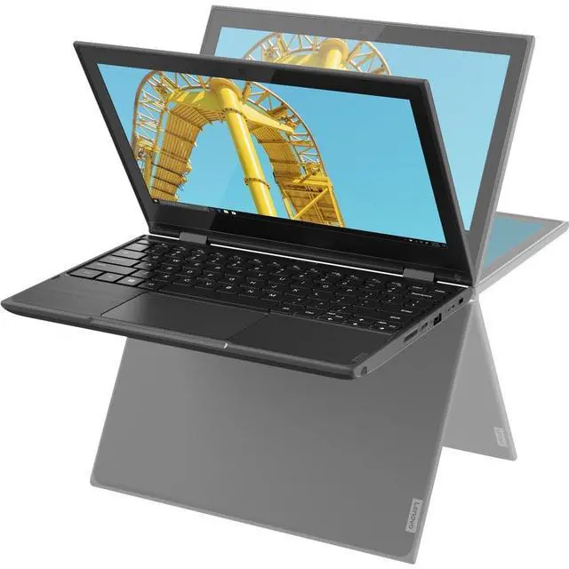 Alt view image 7 of 9 - Lenovo 300e 82GK001PUS 11.6" Touchscreen Laptop AMD 3015e 4GB 64GB eMMC W10P