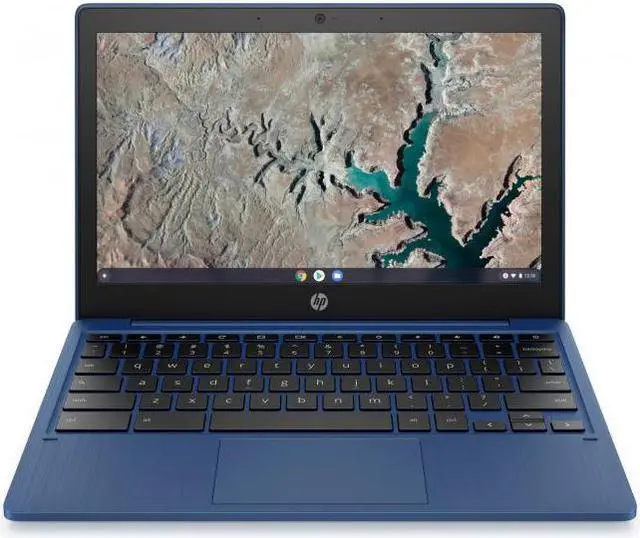 Alt view image 7 of 20 - HP Chromebook 11a-na0060nr 11.6-in HD Touch 4GB 32GB Indigo Blue