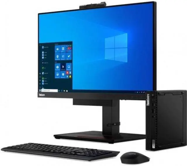 Alt view image 5 of 17 - Lenovo ThinkCentre M80q 11DN0036US Desktop Computer - Intel Core i5 10th Gen i5-10500T Hexa-core (6 Core) 2.30 GHz - 16 GB RAM DDR4 SDRAM - 256 GB SSD - Tiny - Raven Black - Windows 10 Pro 64-bit - En