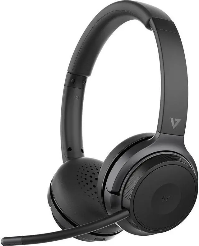 Alt view image 4 of 20 - V7 Wireless Stereo Headset On Ear Gray/Black (HB600S)